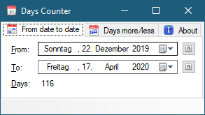 Days Counter 1.0.0.1 (Screenshot)