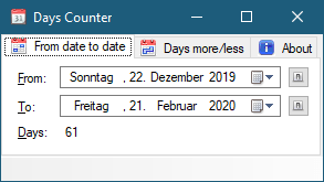 Days Counter 1.1.0.2 (Screenshot)