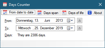 Days Counter 1.2.2.5 (Screenshot)