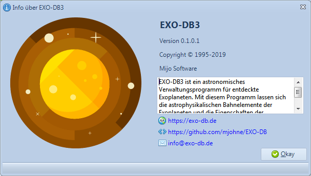 GUI-Entwurf von Exo-DB3