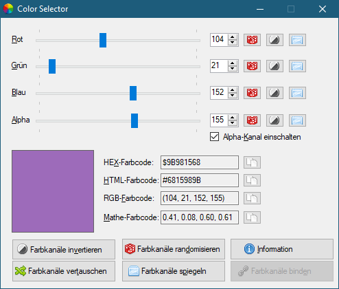 Color Selector 1.6.1.13 (Screenshot)