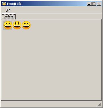 Emoji Lib 0.0.1.1 (Screenshot)