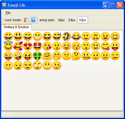 Emoji Lib 0.3.0.6 (Screenshot)
