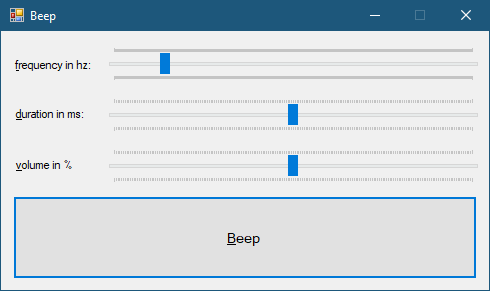 Beep 1.0.2.3 (Screenshot)