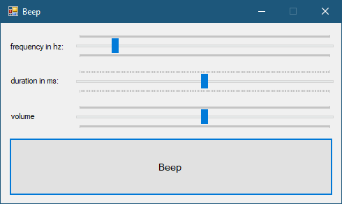 Beep 1.0.0.0 (Screenshot)