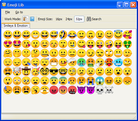 Emoji Lib 0.5.0.12 (Screenshot)