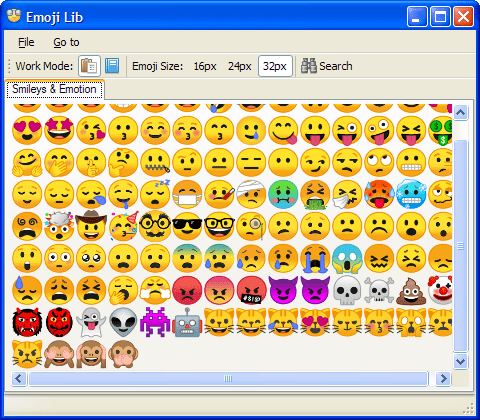 Emoji Lib 0.5.2.14 (Screenshot)