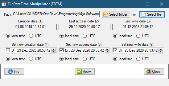 FDTM 1.4.0.5 (Screenshot)