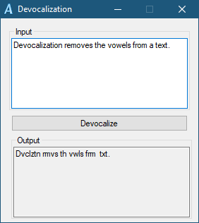 Devocalization 1.0.0.1 (Screenshot)